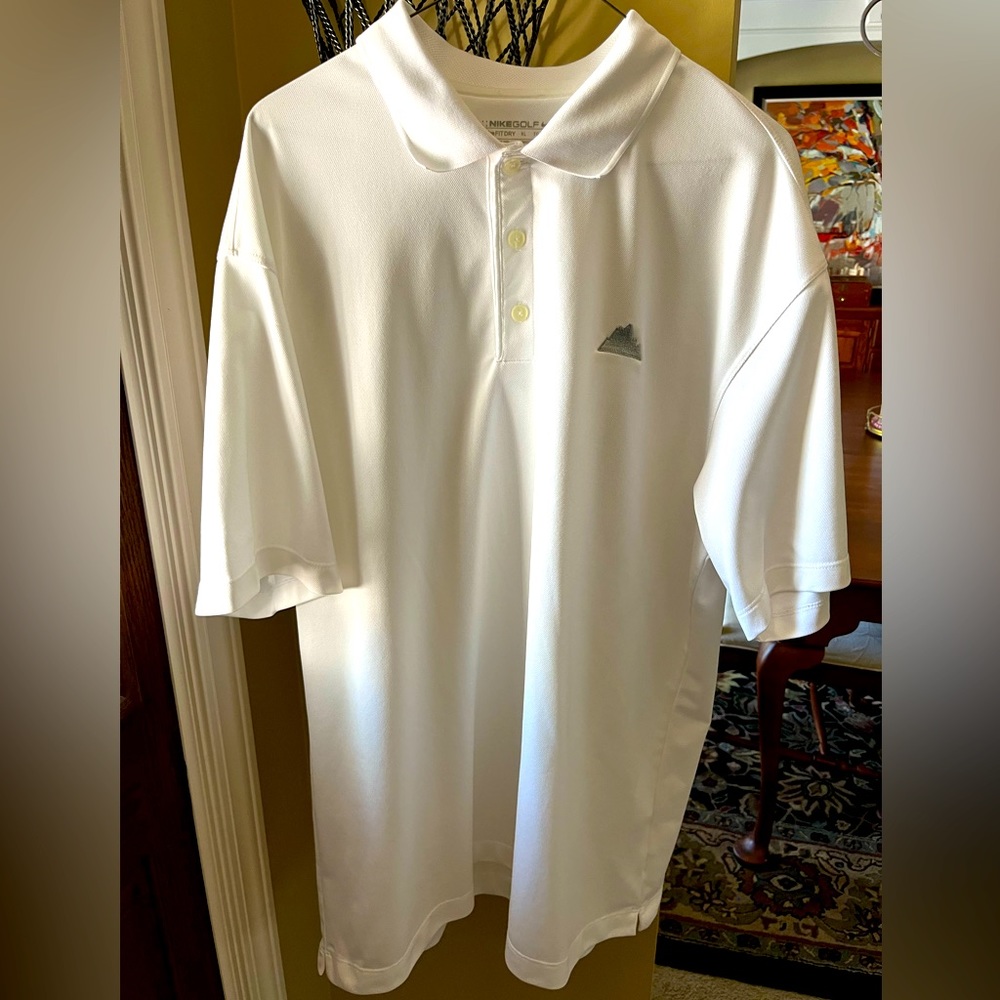 NIKE Golf Shirt White Men’s Size XL